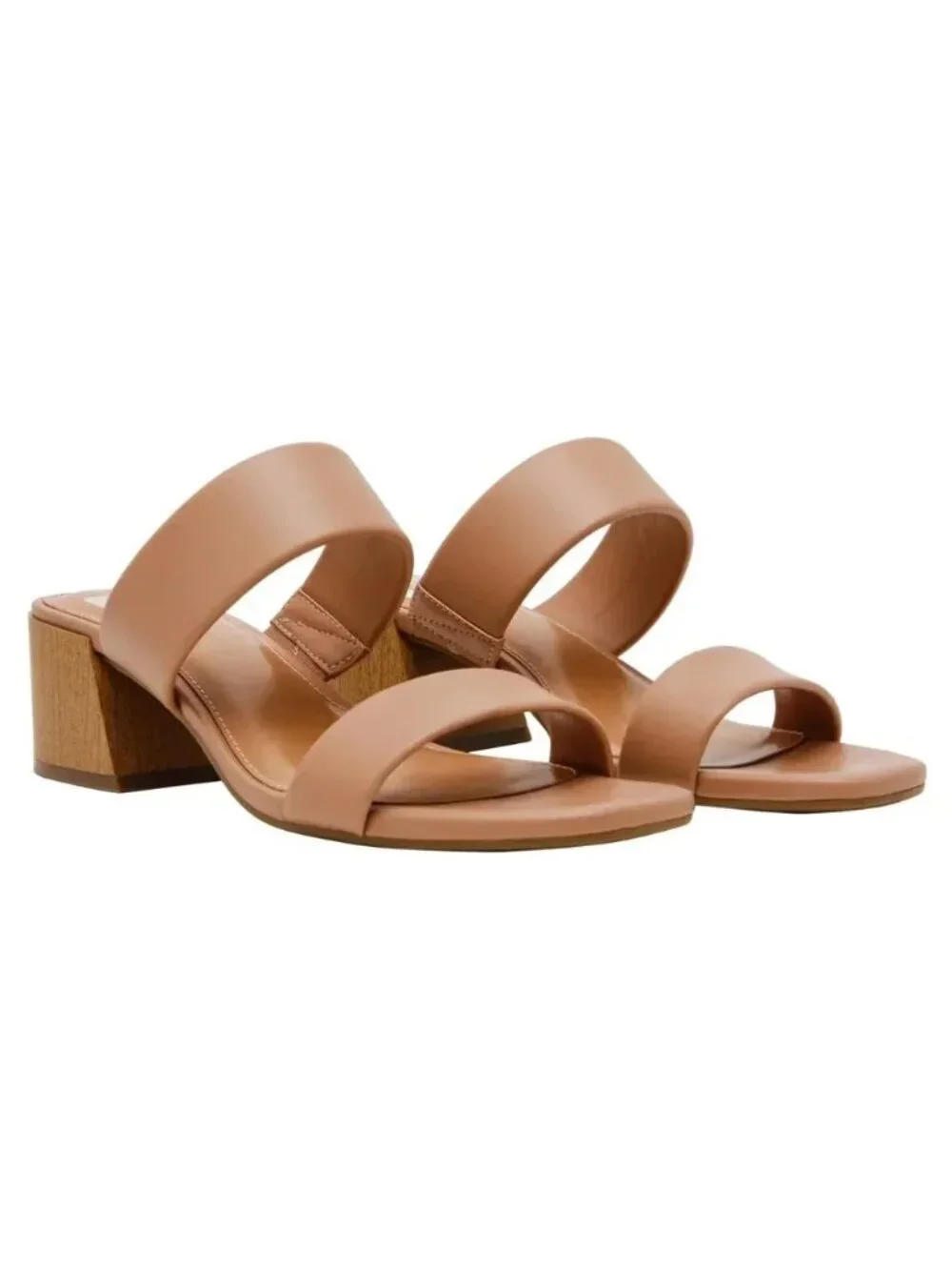 DV Dolce Vita Cafe Lextra Block Heel Sandals - Womens Open Toe Slip-On - Picture 2 of 6